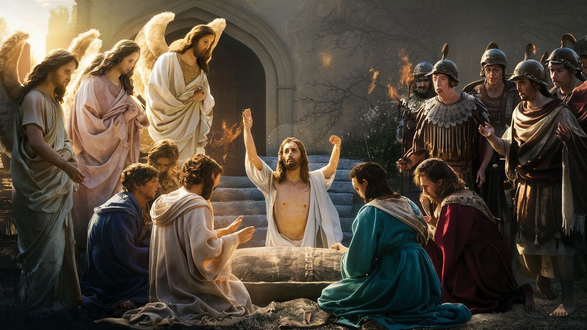 Jak narysować zmartwychwstanie Pana Jezusa